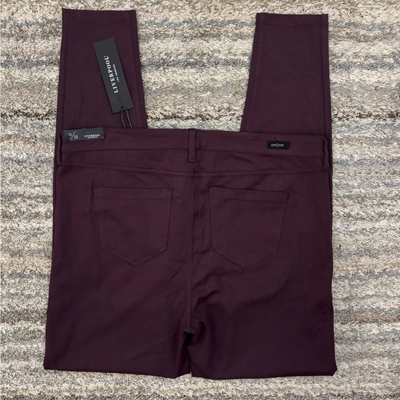 Liverpool Mid Rise Skinny Jeans Sz 16/33 NWT | Liverpool Skinny Jeans Aubergine- - Picture 10 of 14